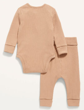 Length Rib-Knit Bodysuit